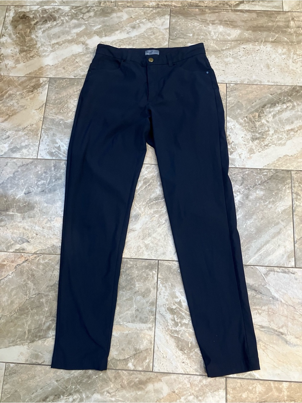 VRST Pants Mens 32x34 Blue Commuter Tech Slim Fit Casual‎ Preppy Pockets Logo